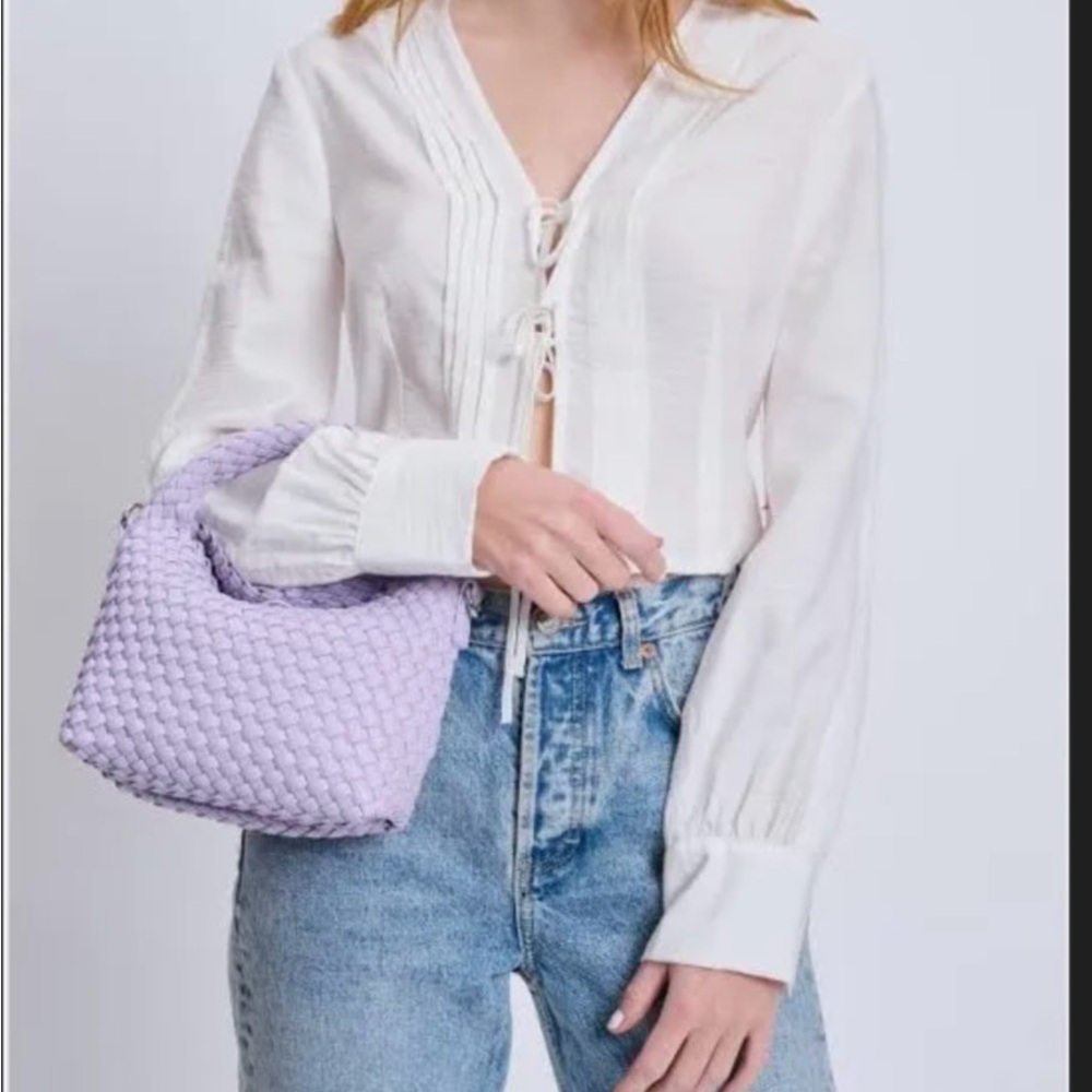 Lavender Woven Handbag